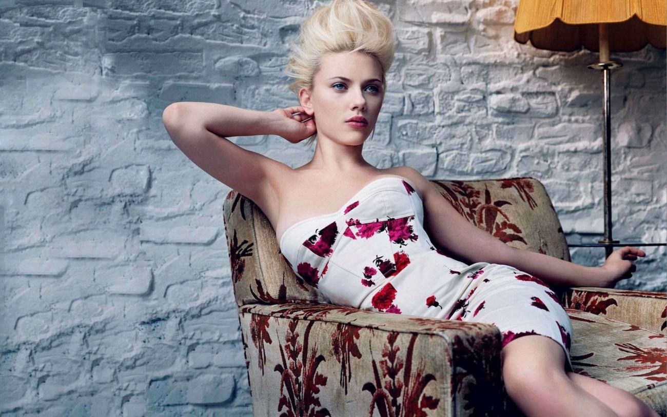 Gorgeous Scarlett Johansson Widescreen Wallpaper